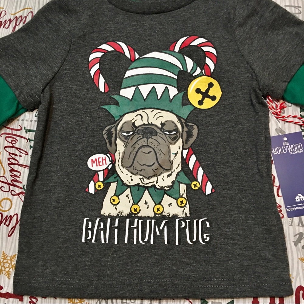 Bah Hum Pug Tee